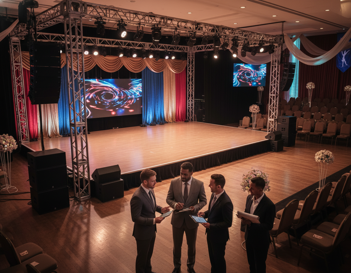 small stage rental Houston